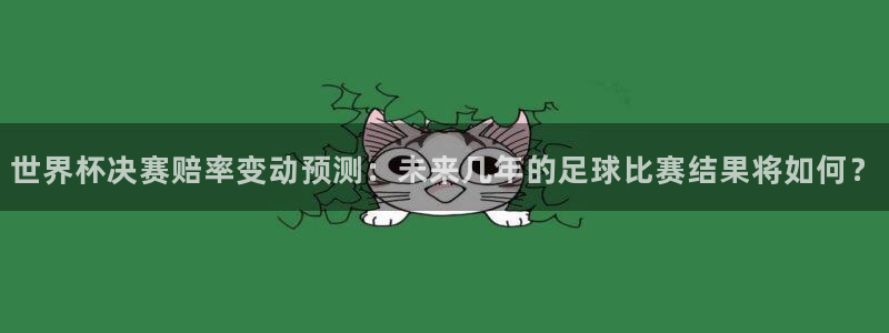 世界杯预选赛排名：世界杯决赛赔率变动预测：未来几年的足球比赛结果将如何？